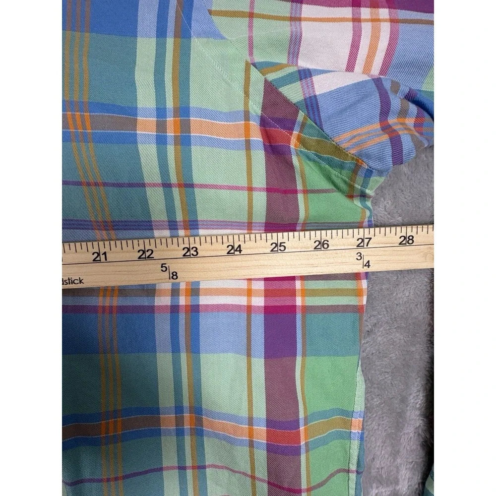Ralph Lauren Mens Classic Fit Size XXL Plaid Long Sleeve Button Shirt Colorful - Picture 9 of 11
